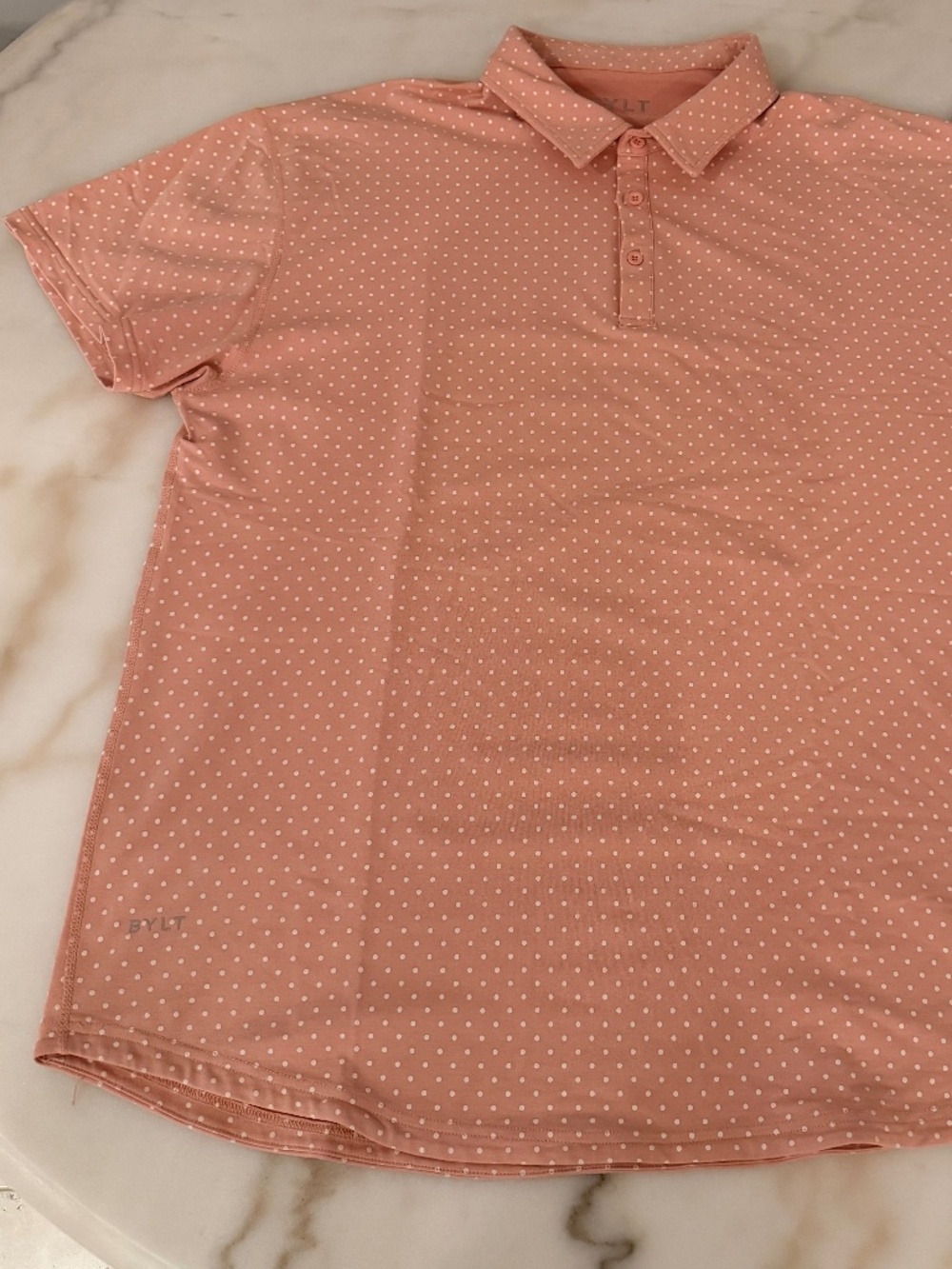 Bylt / XXL / Salmon polka dot Lux Polo